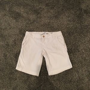 Aeropostale White Bermuda Shorts